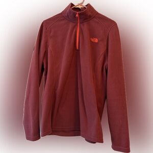The North Face Maroon Fleece Pullover XL
